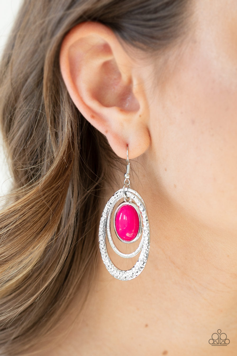 Paparazzi hot deals pink earrings