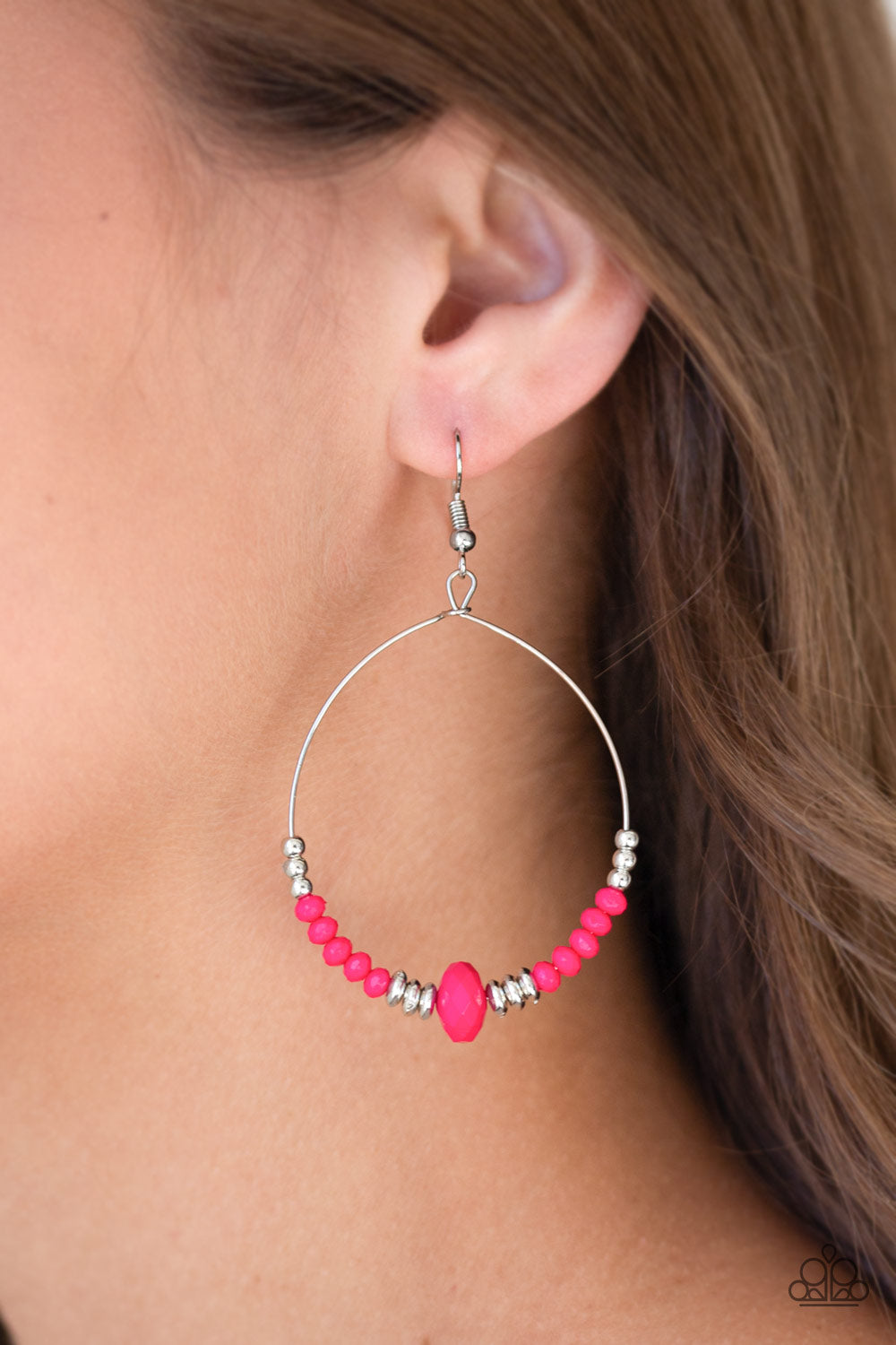 Paparazzi ♥ Retro Rural - Pink ♥  Earrings