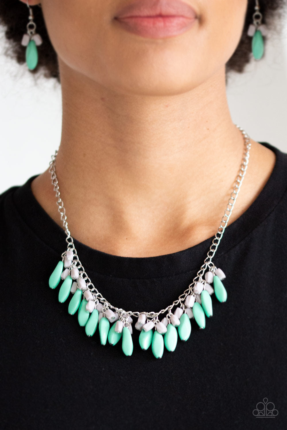 Paparazzi ♥ Bead Binge - Green ♥  Necklace