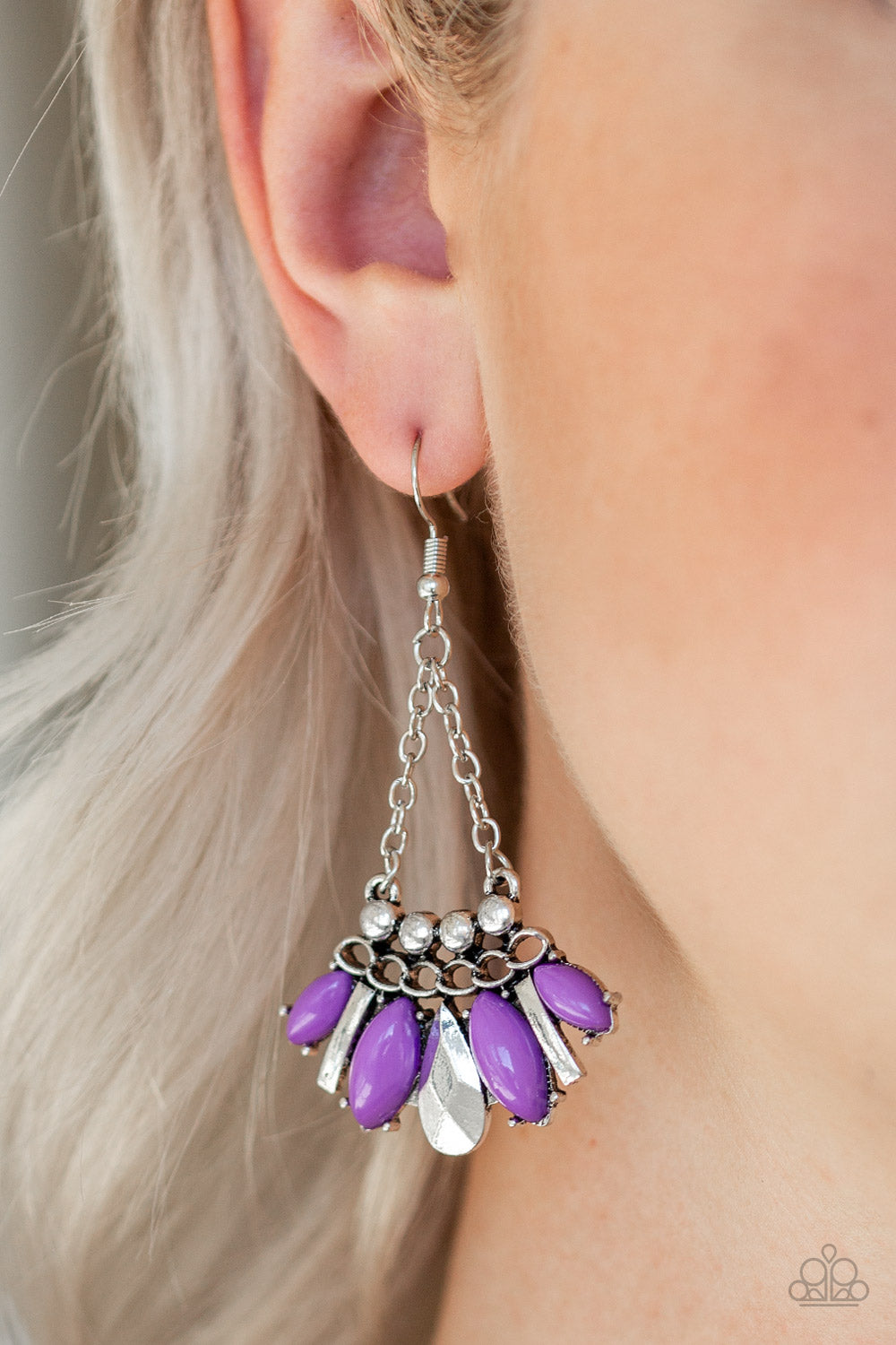 Paparazzi ♥ Terra Tribe - Purple ♥  Earrings