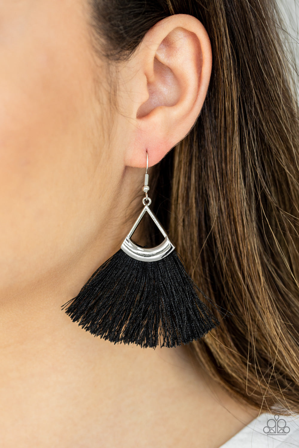 Paparazzi ♥ Tassel Tuesdays - Black ♥  Earrings