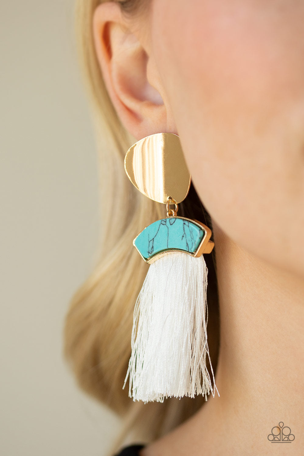 Paparazzi ♥ Insta Inca - Blue ♥  Post Earrings