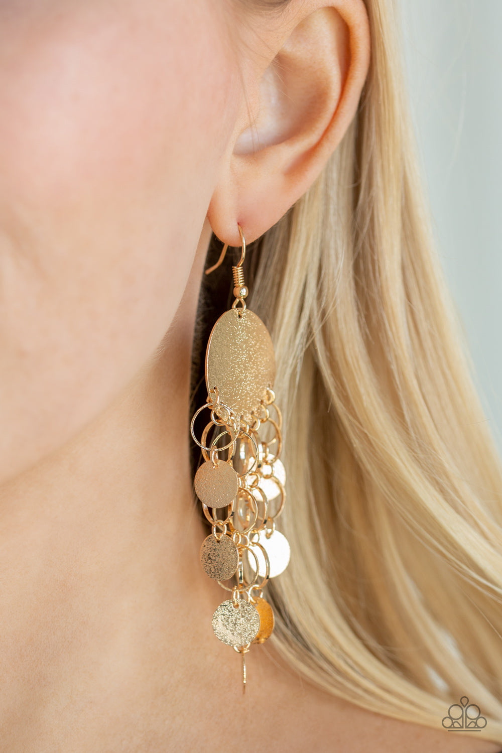 Paparazzi ♥ Turn On The BRIGHTS - Gold ♥  Earrings