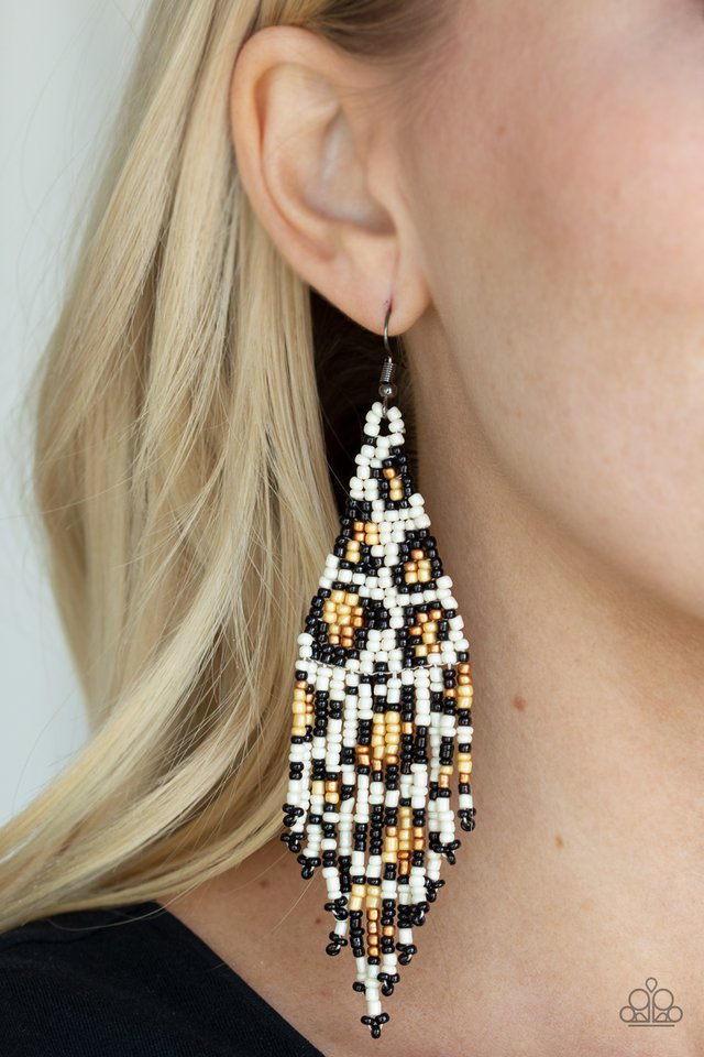 Bodacious bombshell store white paparazzi earrings