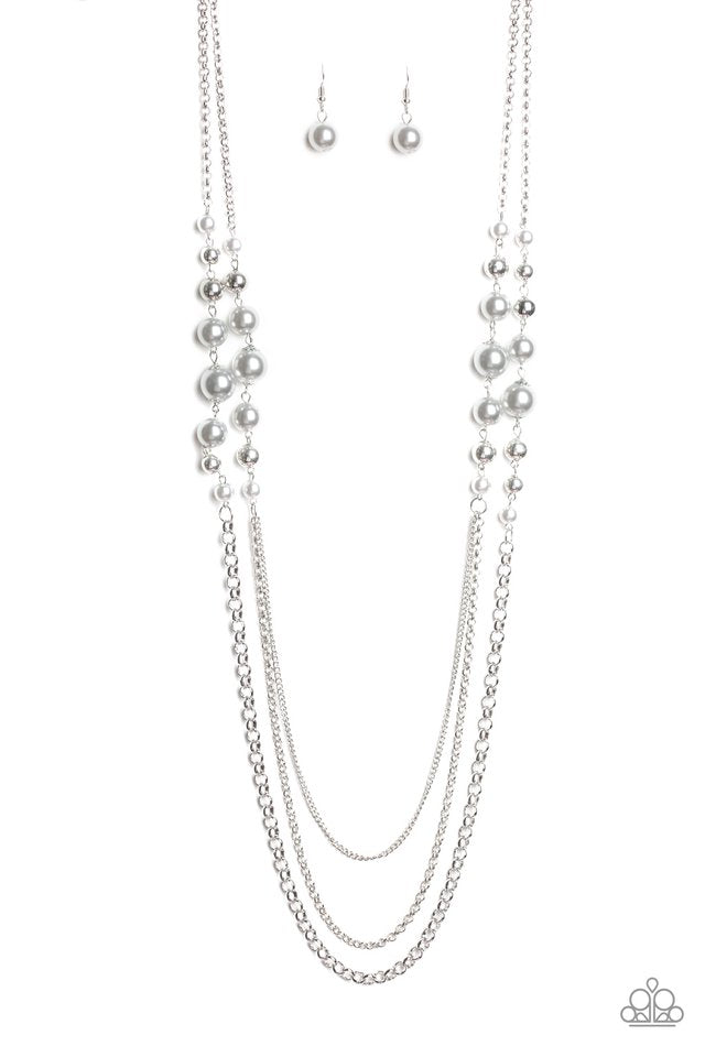 Paparazzi Charmingly Colorful Silver Necklace