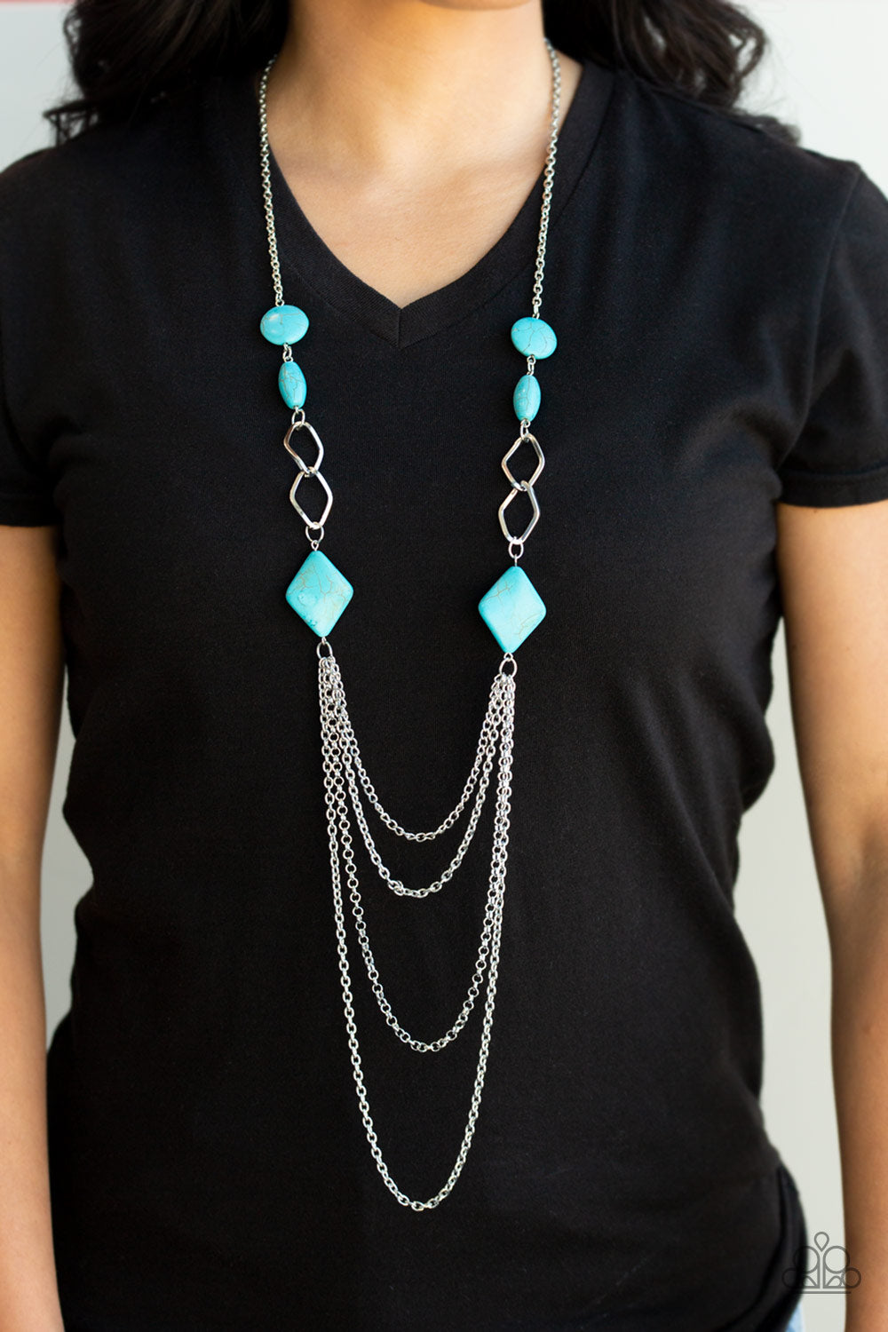 Paparazzi ♥ Desert Dawn - Blue ♥  Necklace