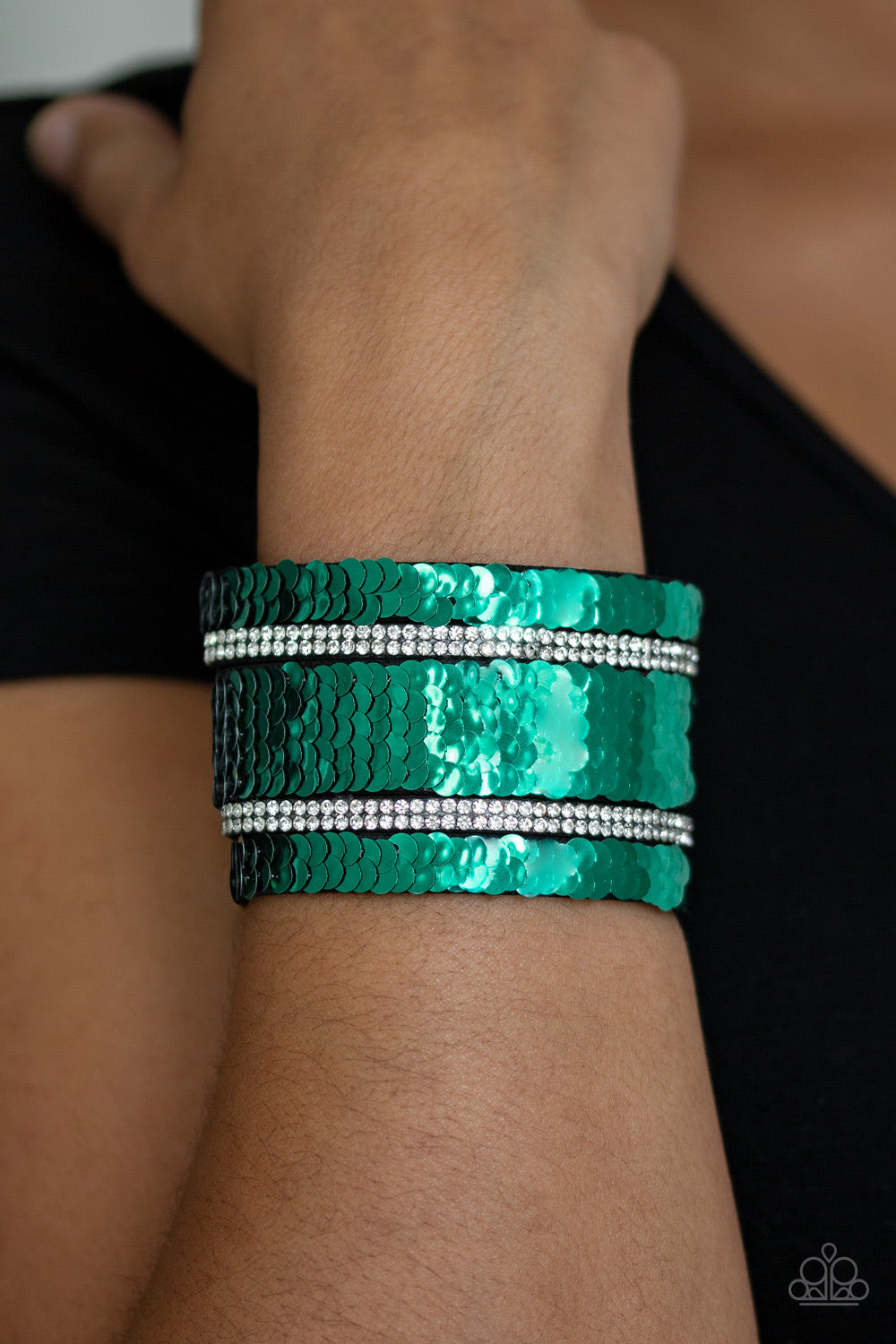 Paparazzi MERMAID Service Green Bracelet LisaAbercrombie