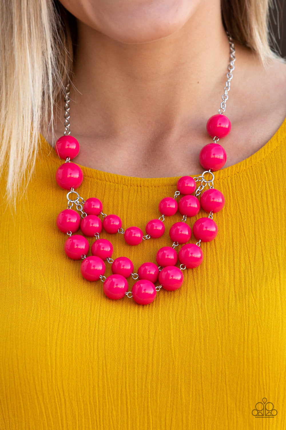 Paparazzi ♥ Miss Pop-YOU-larity - Pink ♥  Necklace