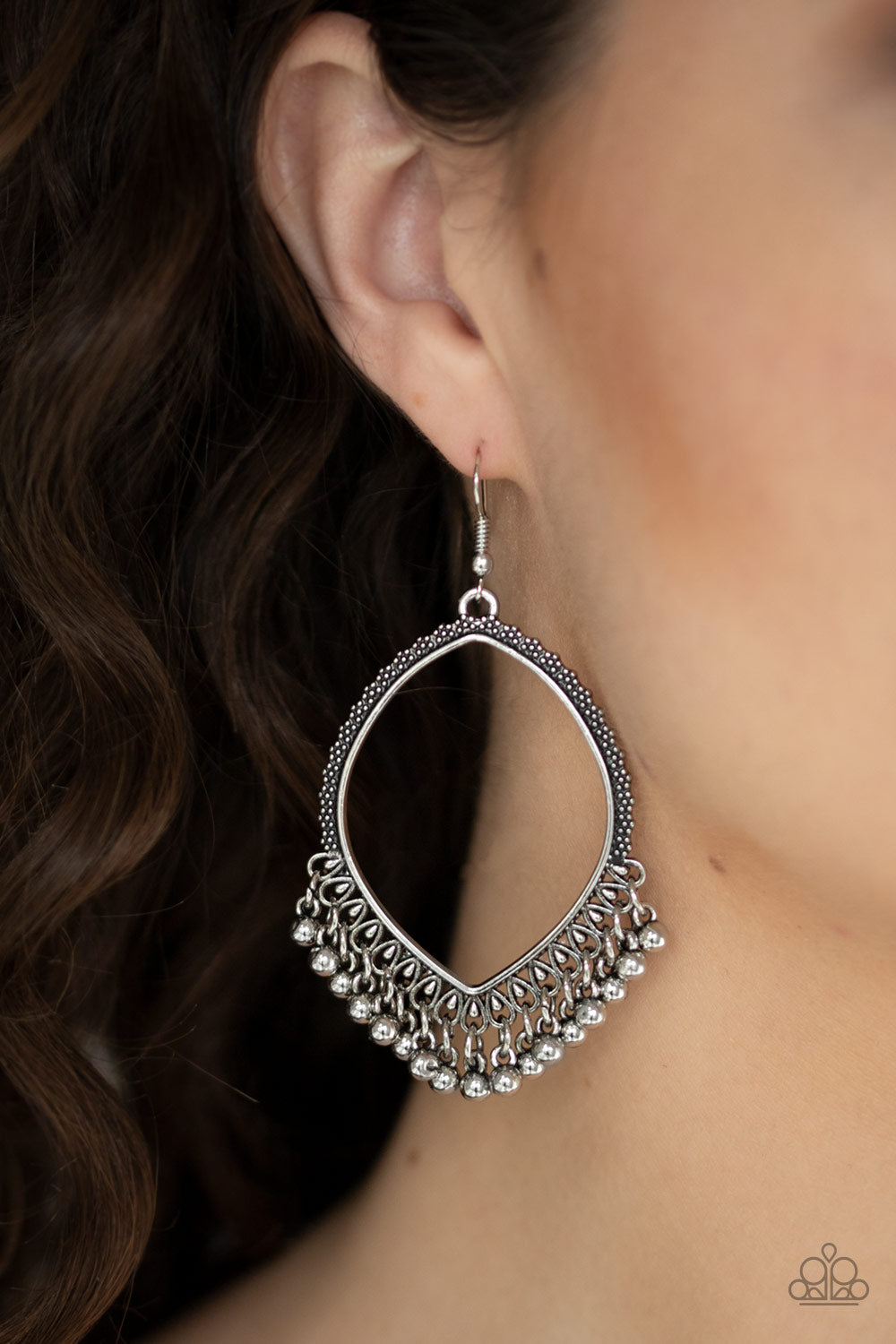 Paparazzi ♥ Heirloom Harmony - Silver ♥  Earrings