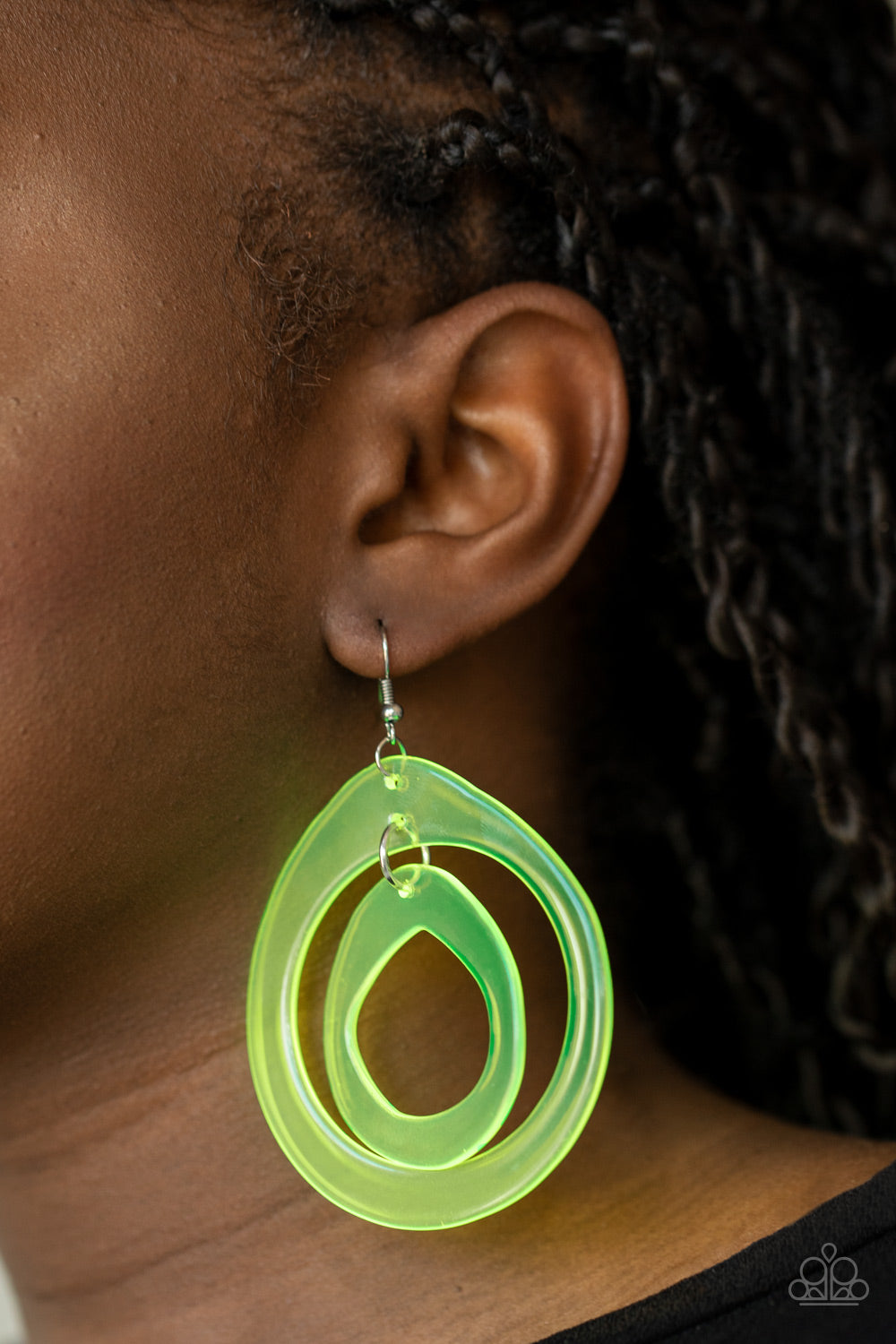 Green acrylic earrings paparazzi new arrivals