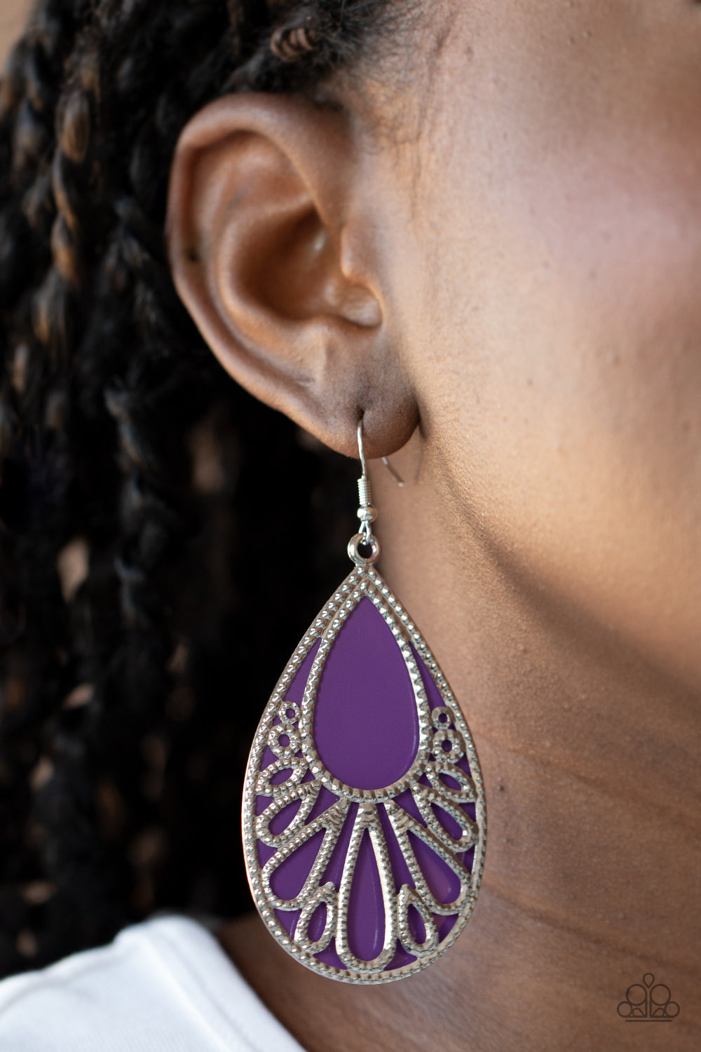 Paparazzi ♥ Loud and Proud - Purple ♥  Earrings