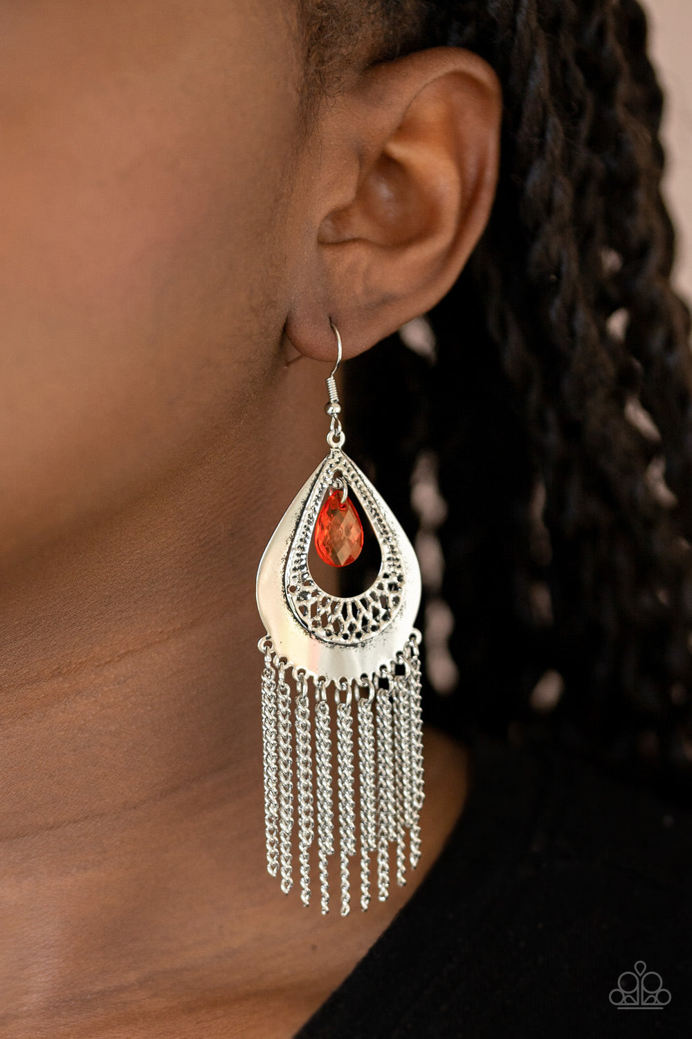 Paparazzi ♥ Scattered Storms - Red ♥  Earrings