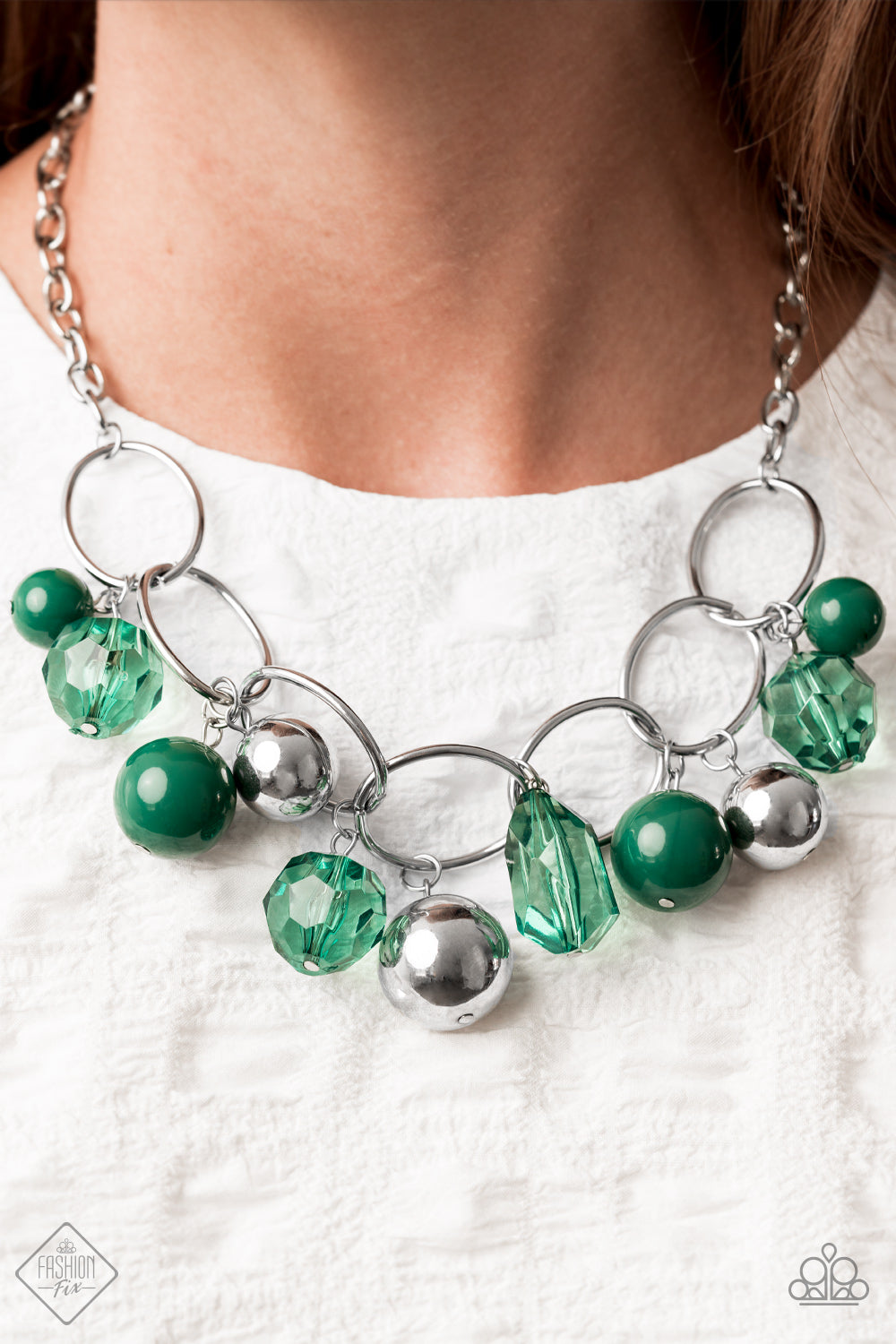 Paparazzi ♥ Cosmic Getaway - Green ♥  Necklace