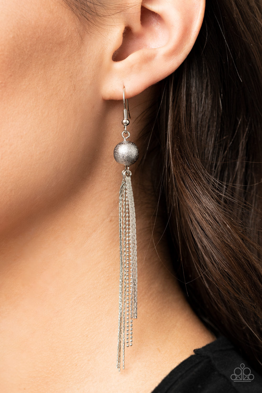 Paparazzi ♥ SLEEK-ing Revenge - Silver ♥  Earrings