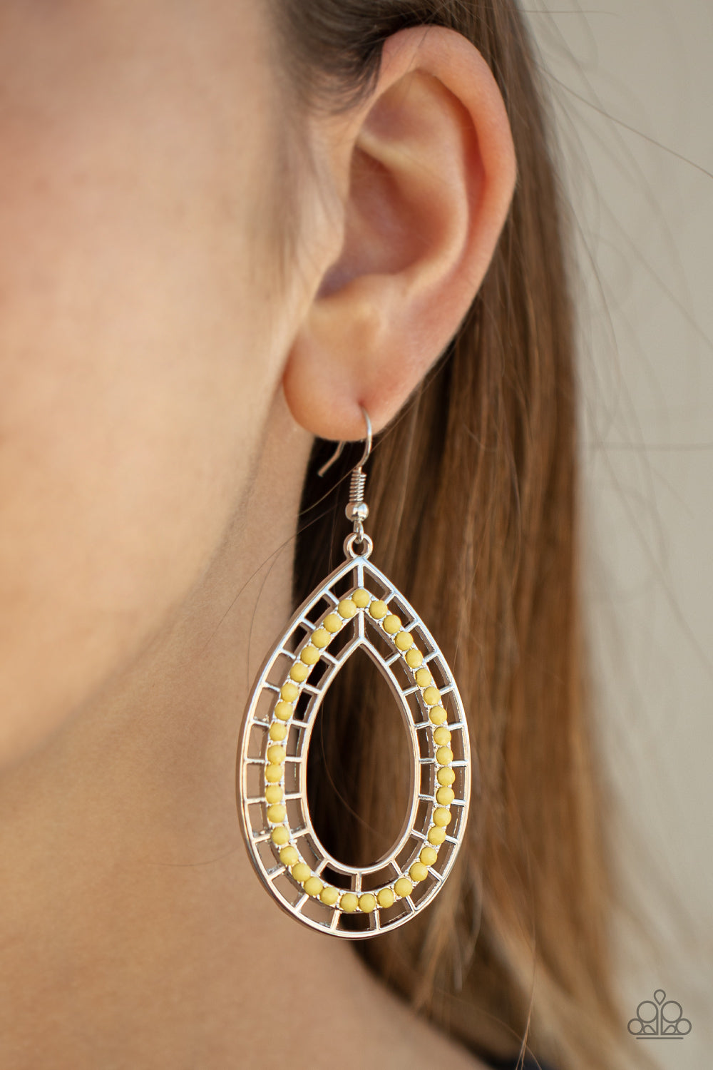 Paparazzi ♥ Fruity Fiesta - Yellow ♥  Earrings