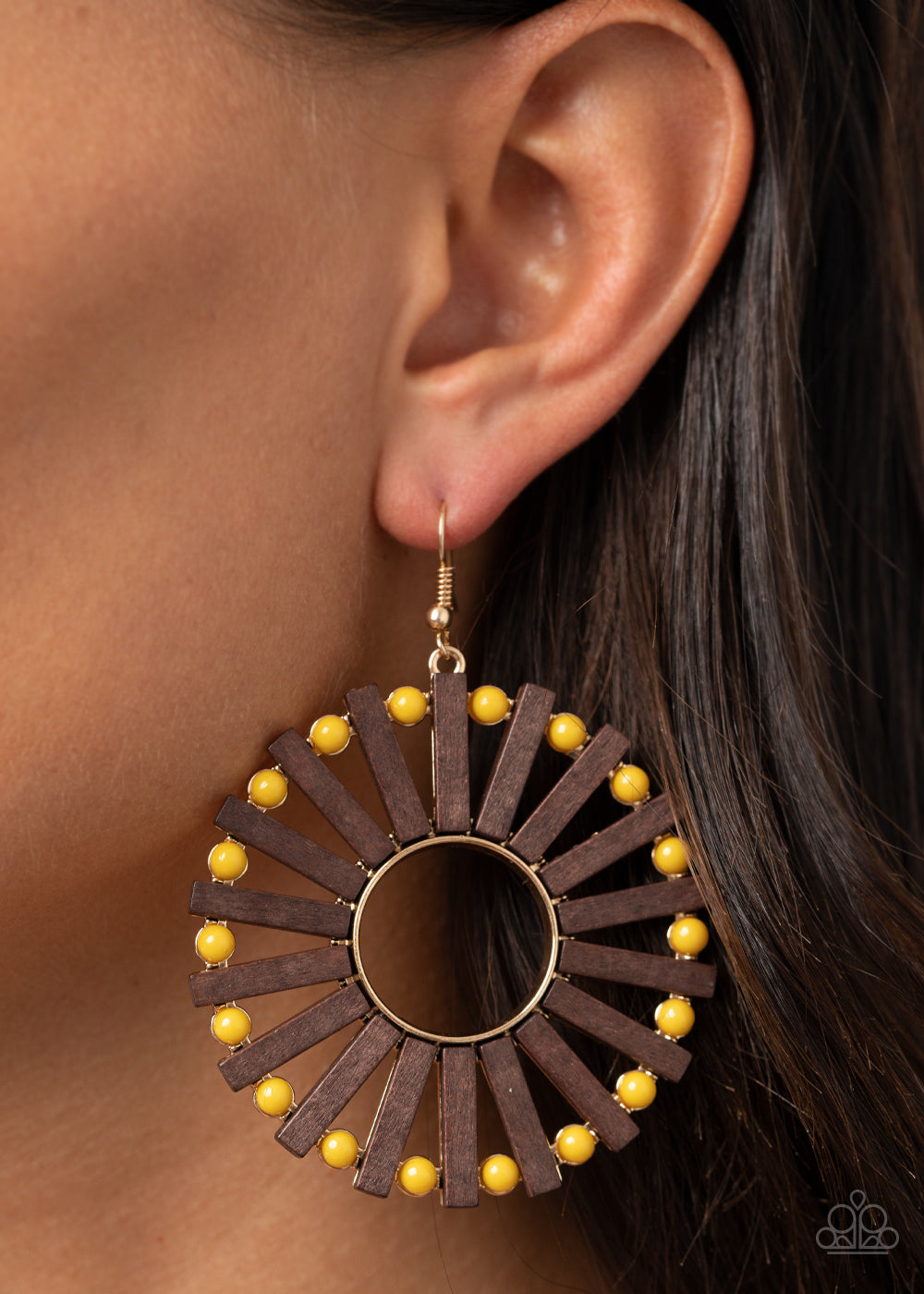 Paparazzi ♥ Solar Flare - Yellow ♥  Earrings