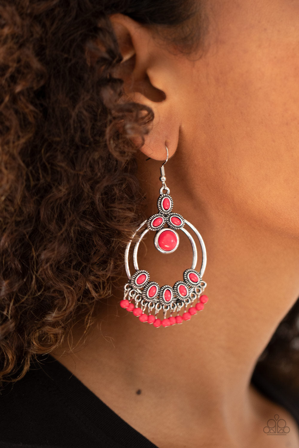 Paparazzi ♥ Palm Breeze - Pink ♥  Earrings