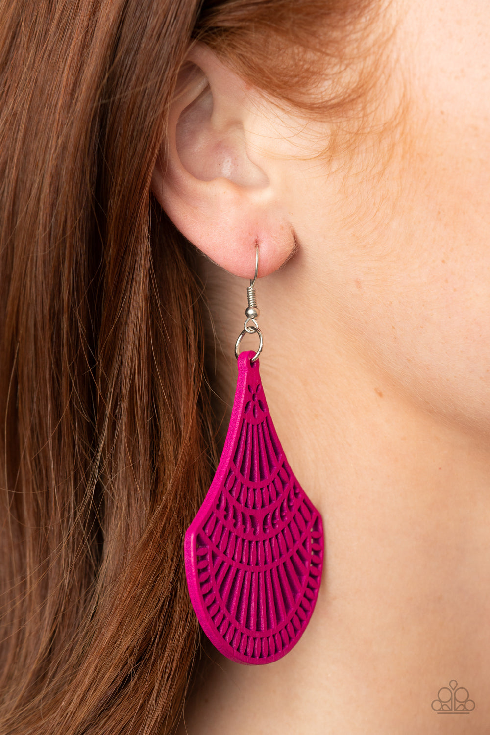 Paparazzi ♥ Tropical Tempest - Pink ♥  Earrings