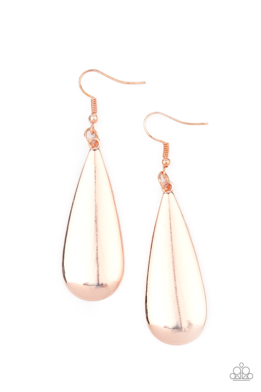 Paparazzi ♥ The Drop Off - Rose Gold ♥  Earrings