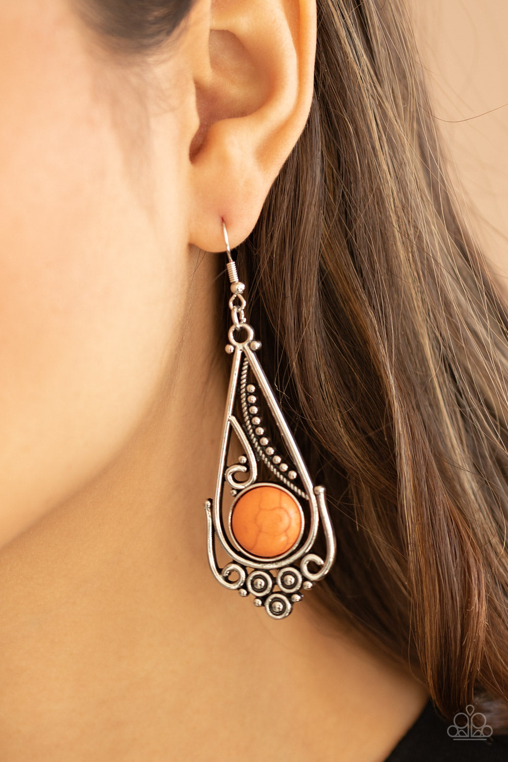 Paparazzi ♥ Canyon Climate - Orange ♥  Earrings