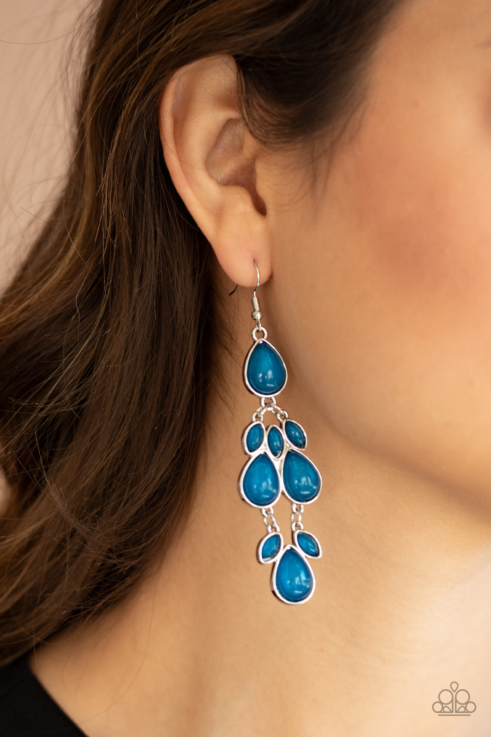 Paparazzi ♥ Superstar Social - Blue ♥  Earrings