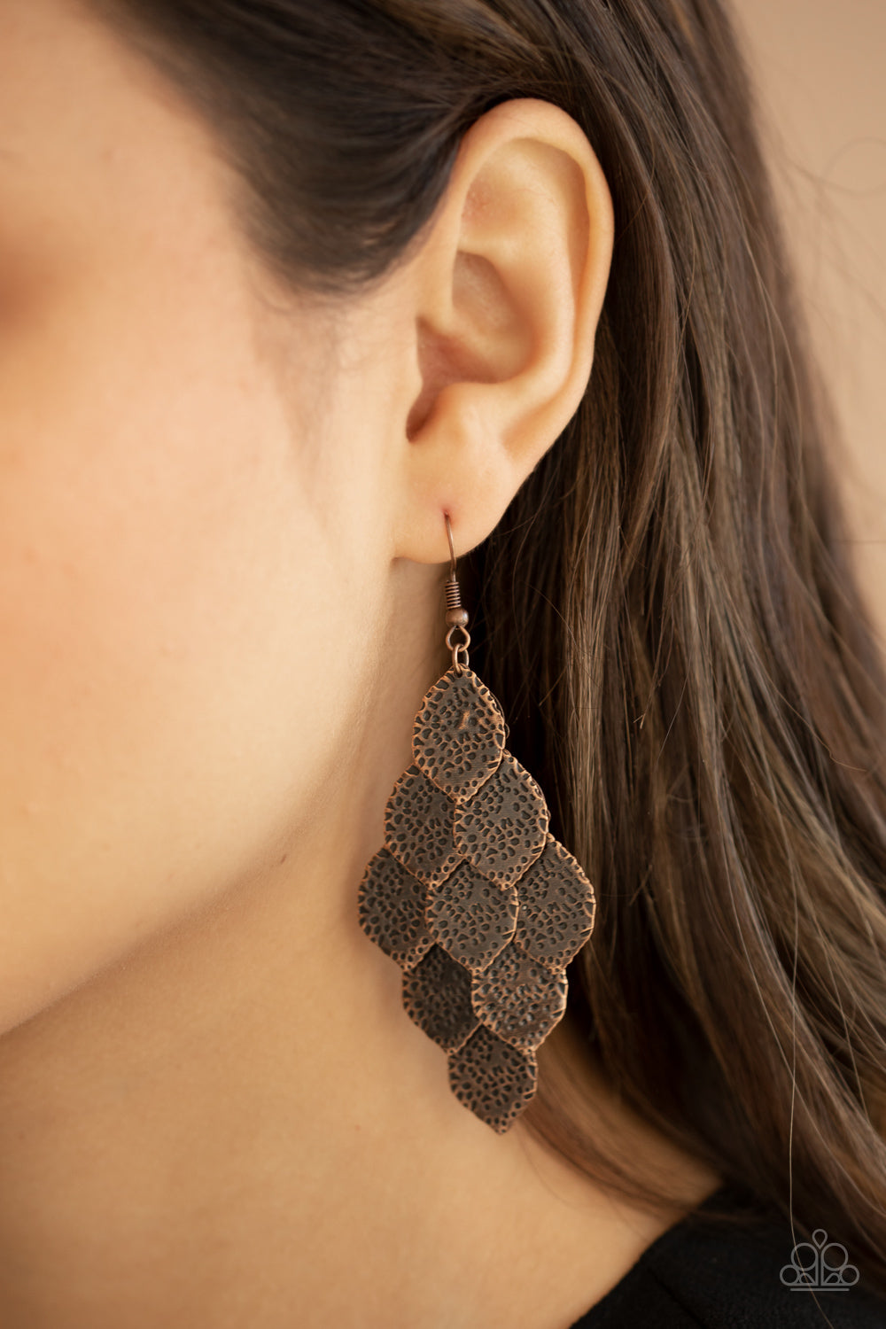 Paparazzi ♥ Loud and Leafy - Copper ♥  Earrings