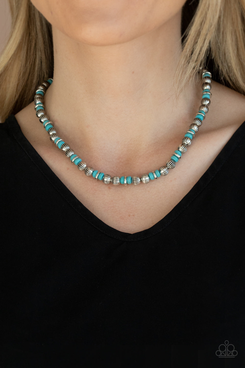 Paparazzi ♥ ZEN You Least Expect It - Blue ♥  Necklace