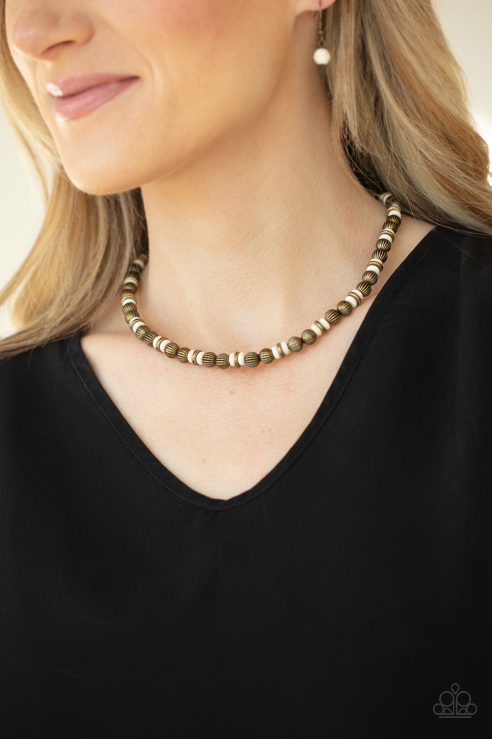 Paparazzi ♥ ZEN You Least Expect It - Brass ♥  Necklace