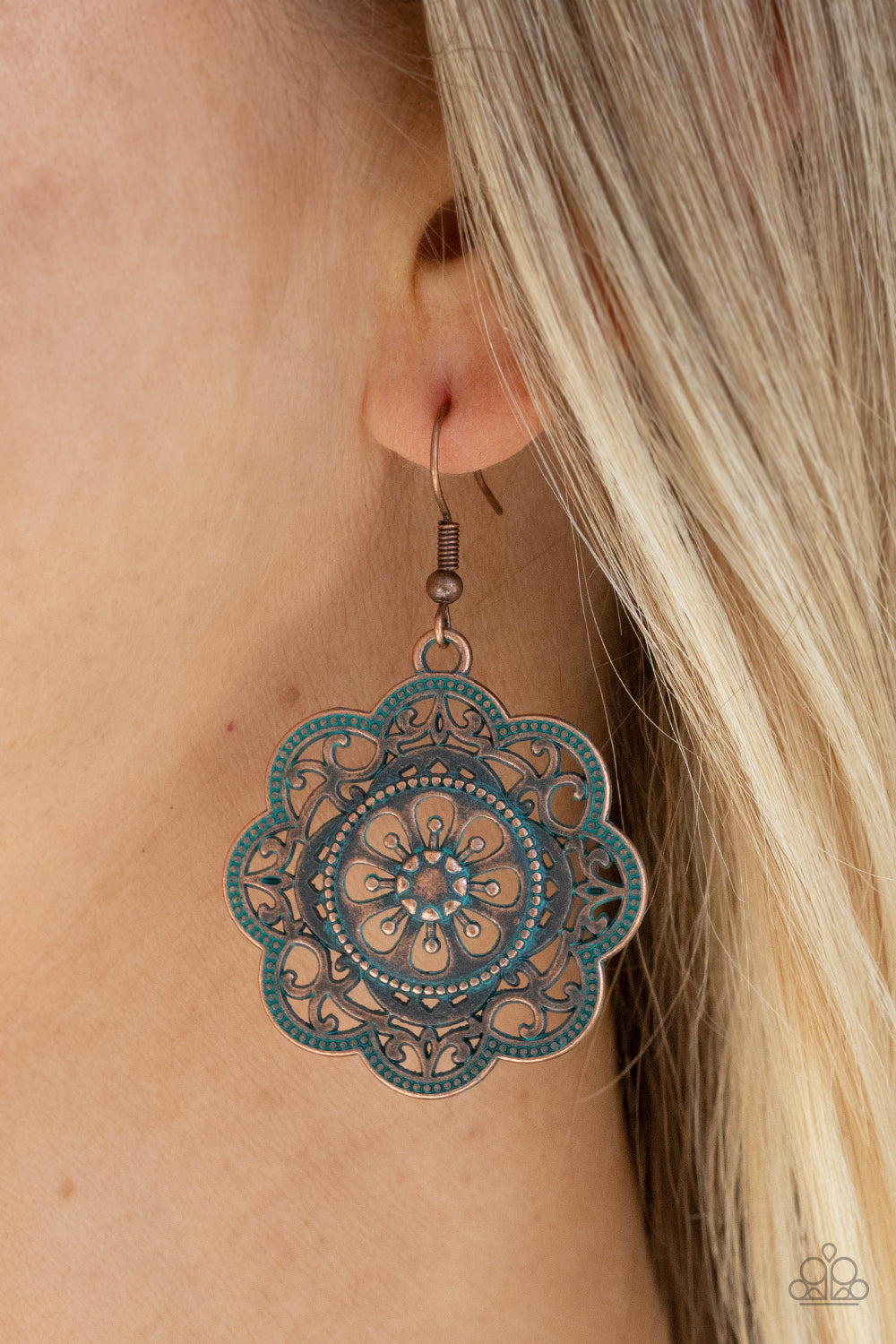 Paparazzi ♥ Western Mandalas - Copper ♥  Earrings