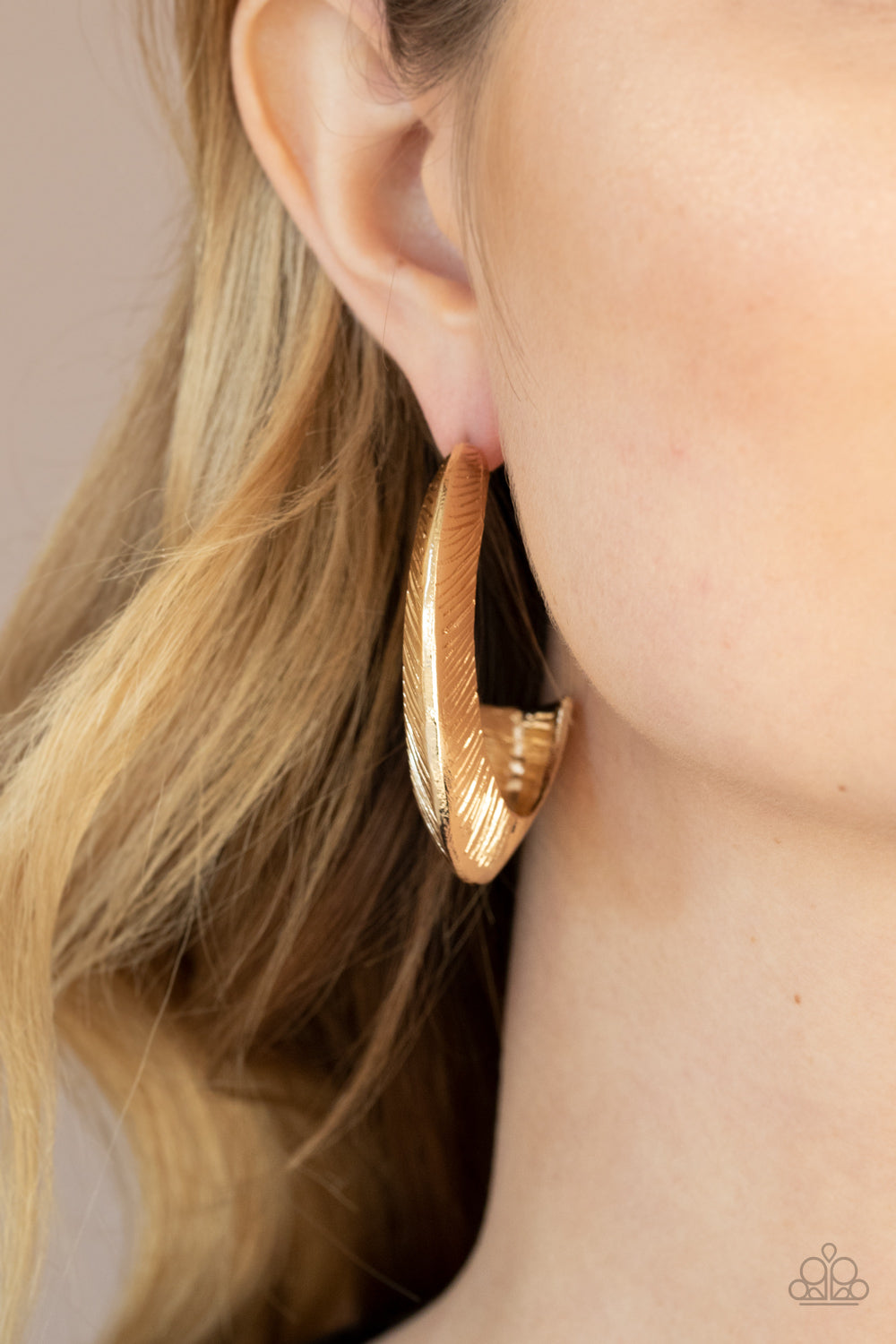 Paparazzi ♥ I Double FLARE You - Gold ♥  Earrings