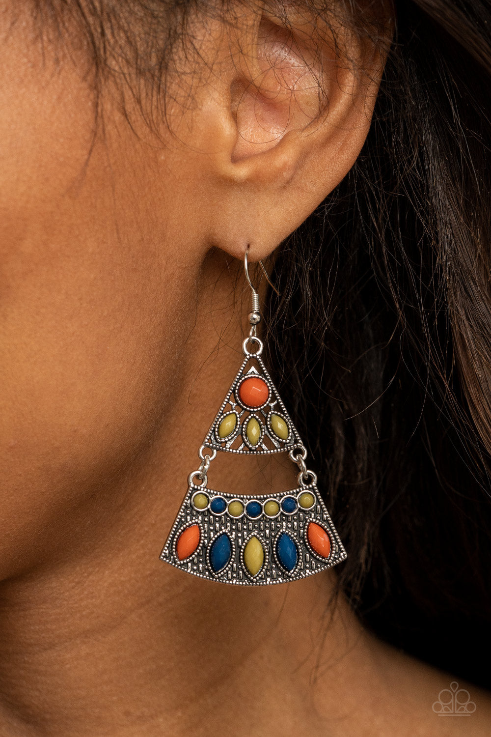 Paparazzi ♥ Desert Fiesta - Multi ♥ Earrings – LisaAbercrombie