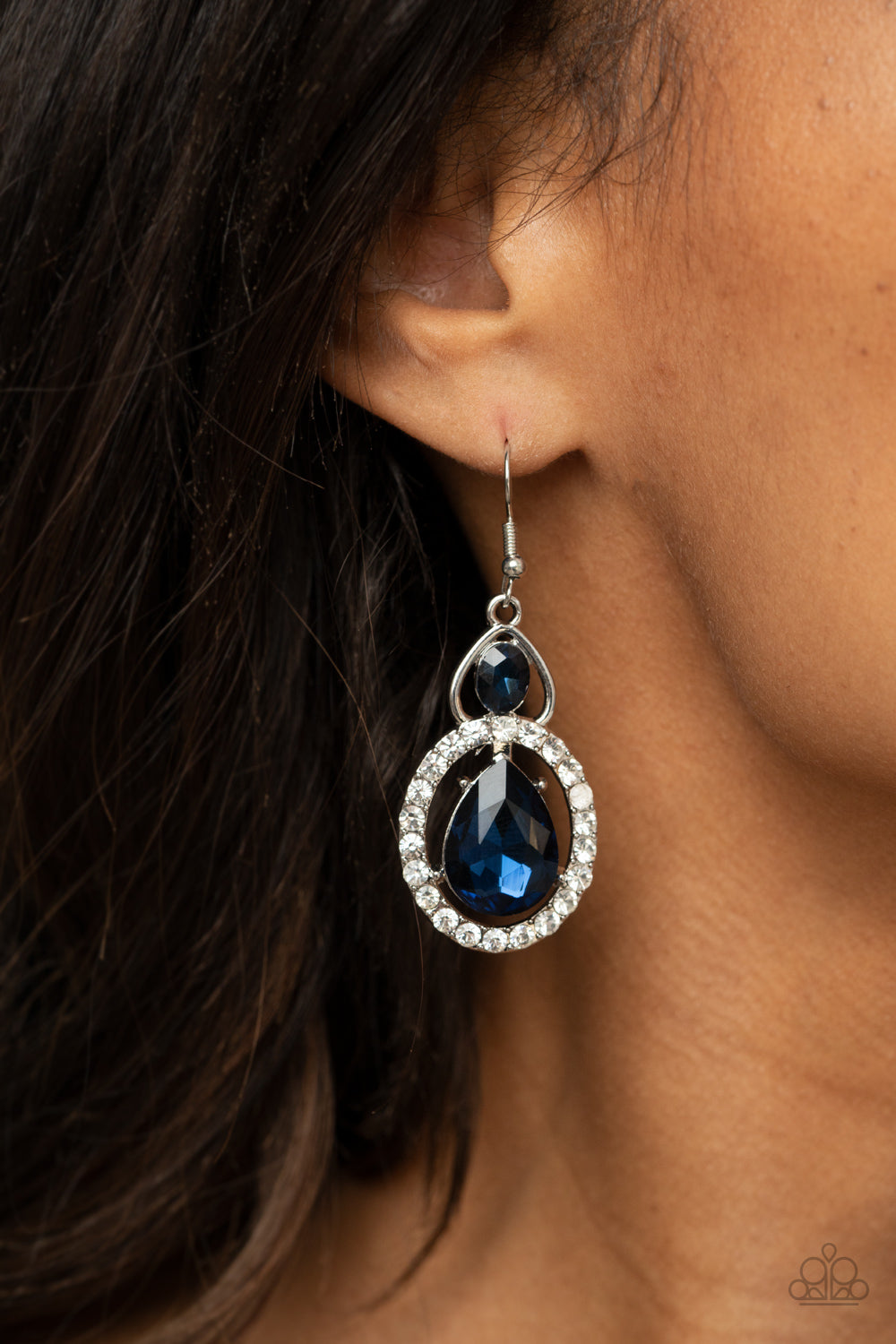 Paparazzi ♥ Double The Drama - Blue ♥  Earrings