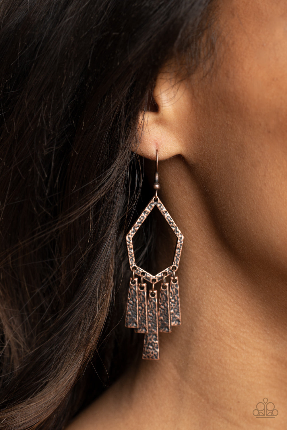 Paparazzi ♥ Museum Find - Copper ♥  Earrings