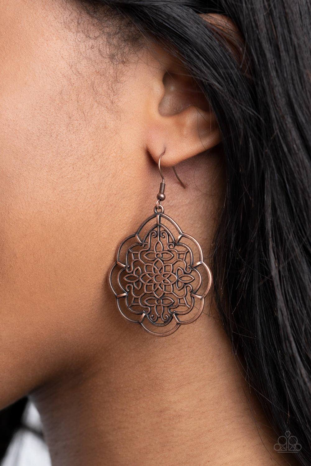 Paparazzi ♥ Tour de Taj Mahal - Copper ♥  Earrings