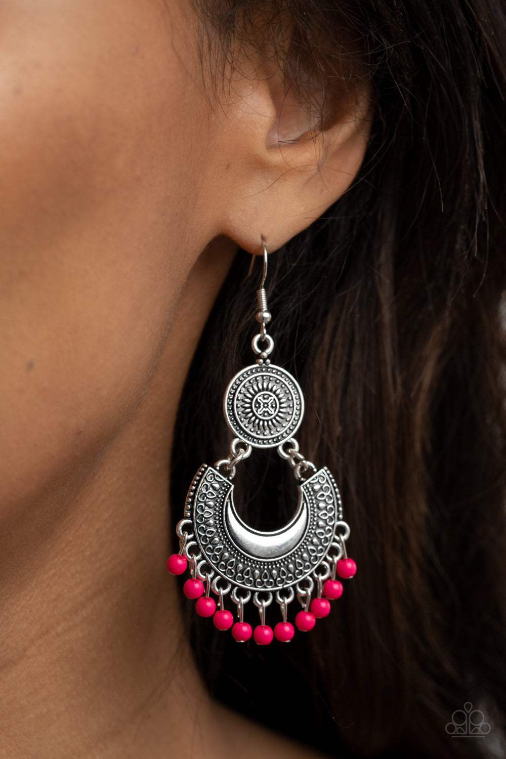 Paparazzi ♥ Yes I CANCUN - Pink ♥  Earrings