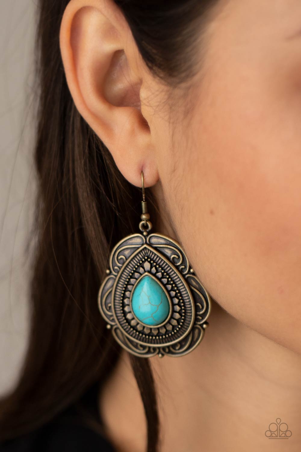 Paparazzi ♥ Southwestern Soul - Brass ♥  Earrings