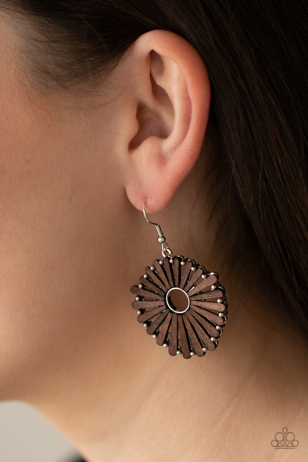 Paparazzi ♥ SPOKE Too Soon - Brown ♥  Earrings