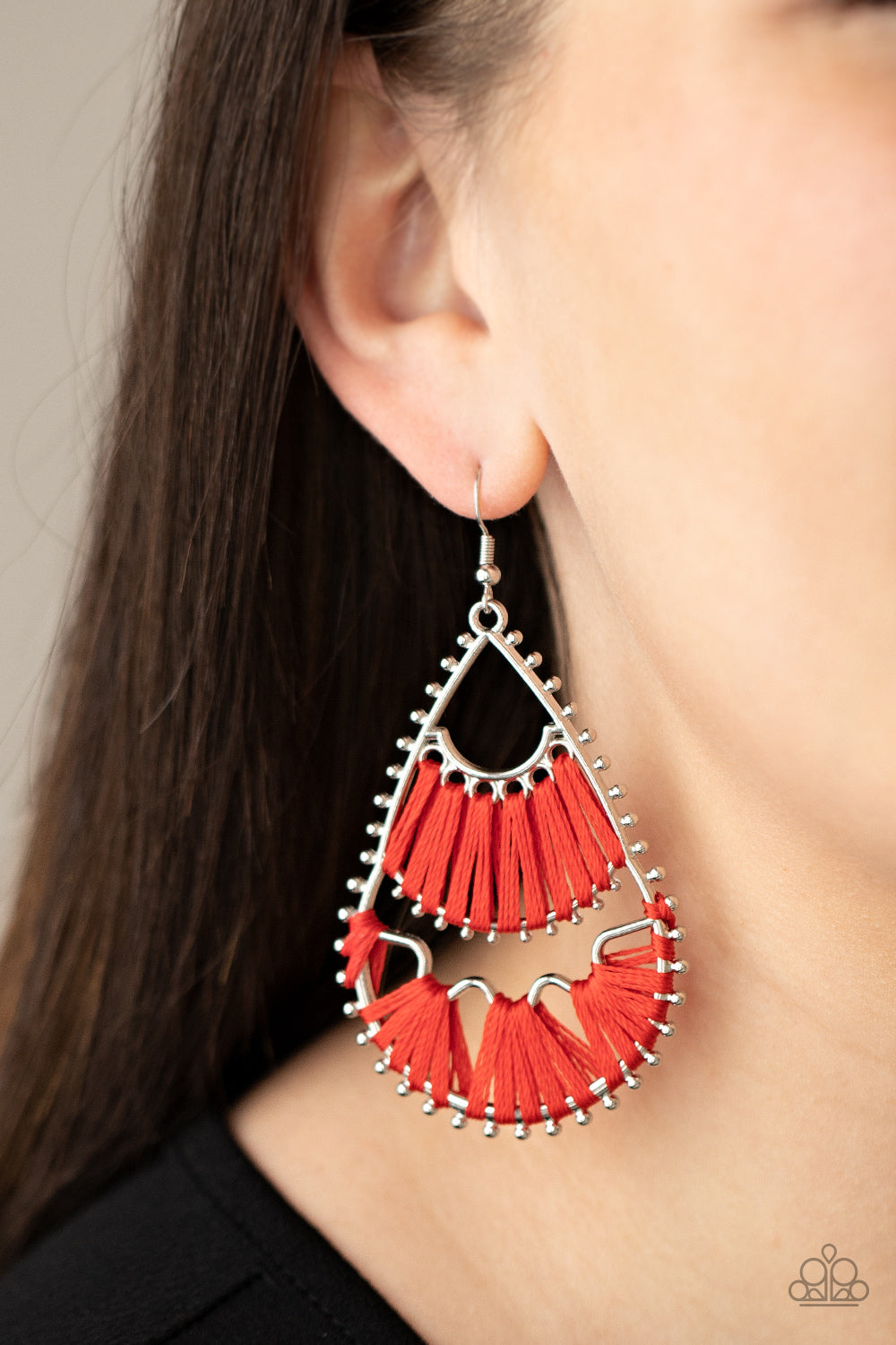 Paparazzi ♥ Samba Scene - Red ♥  Earrings