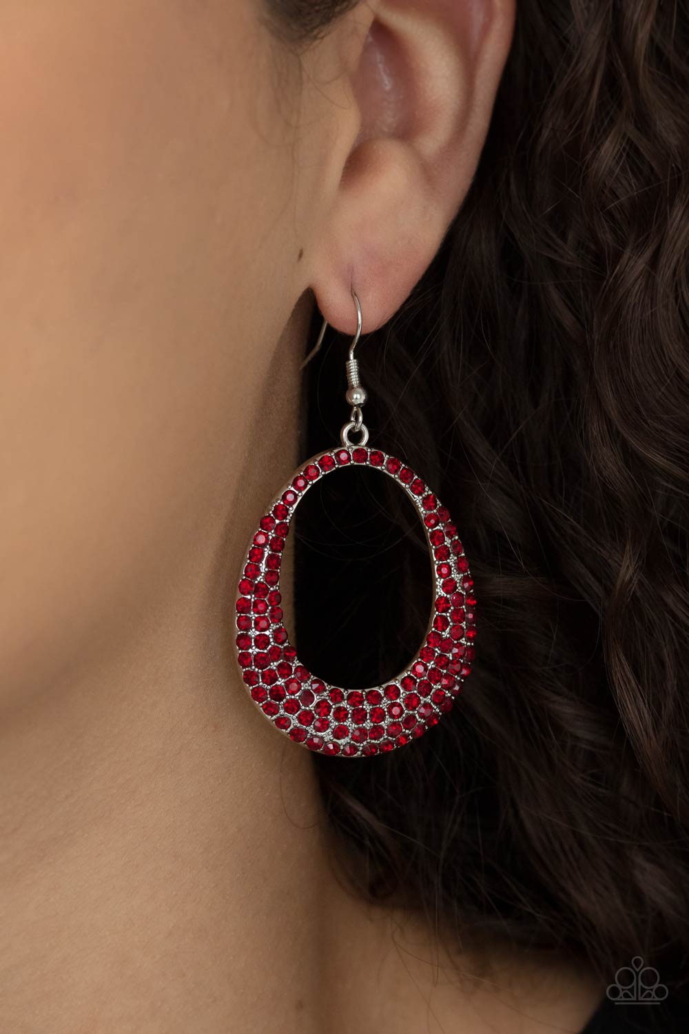 Paparazzi ♥ Life GLOWS On - Red ♥  Earrings