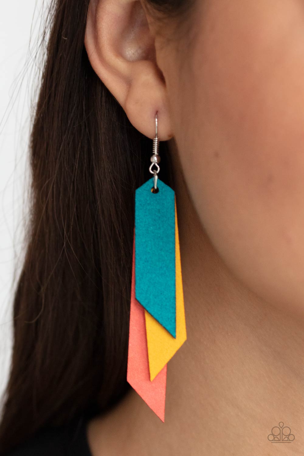 Paparazzi ♥ Suede Shade - Multi ♥  Earrings