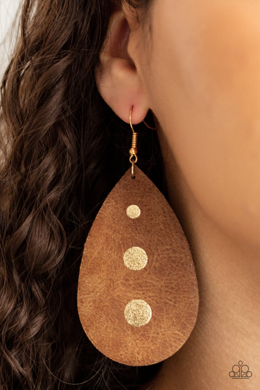 Paparazzi ♥ Rustic Torrent - Gold ♥  Earrings