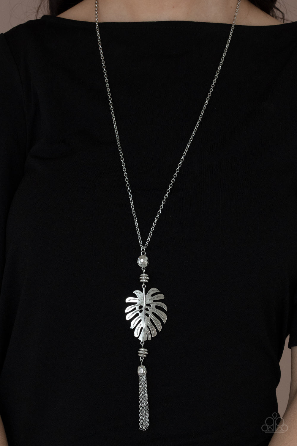 Paparazzi ♥ Palm Promenade - Silver ♥ Necklace – LisaAbercrombie