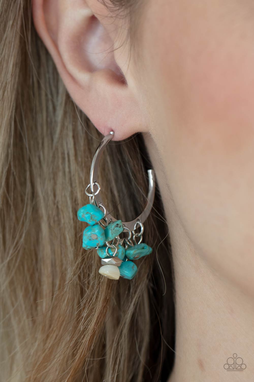 Paparazzi ♥ Gorgeously Grounding - Blue ♥  Earrings