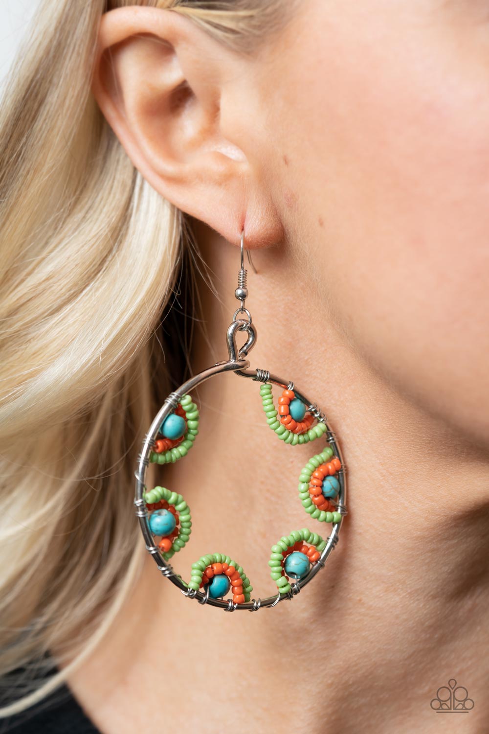 Paparazzi ♥ Off The Rim - Multi ♥  Earrings