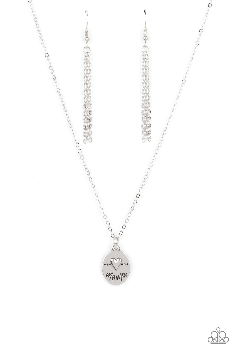 Paparazzi ♥ They Call Me Mama - Silver ♥ Necklace