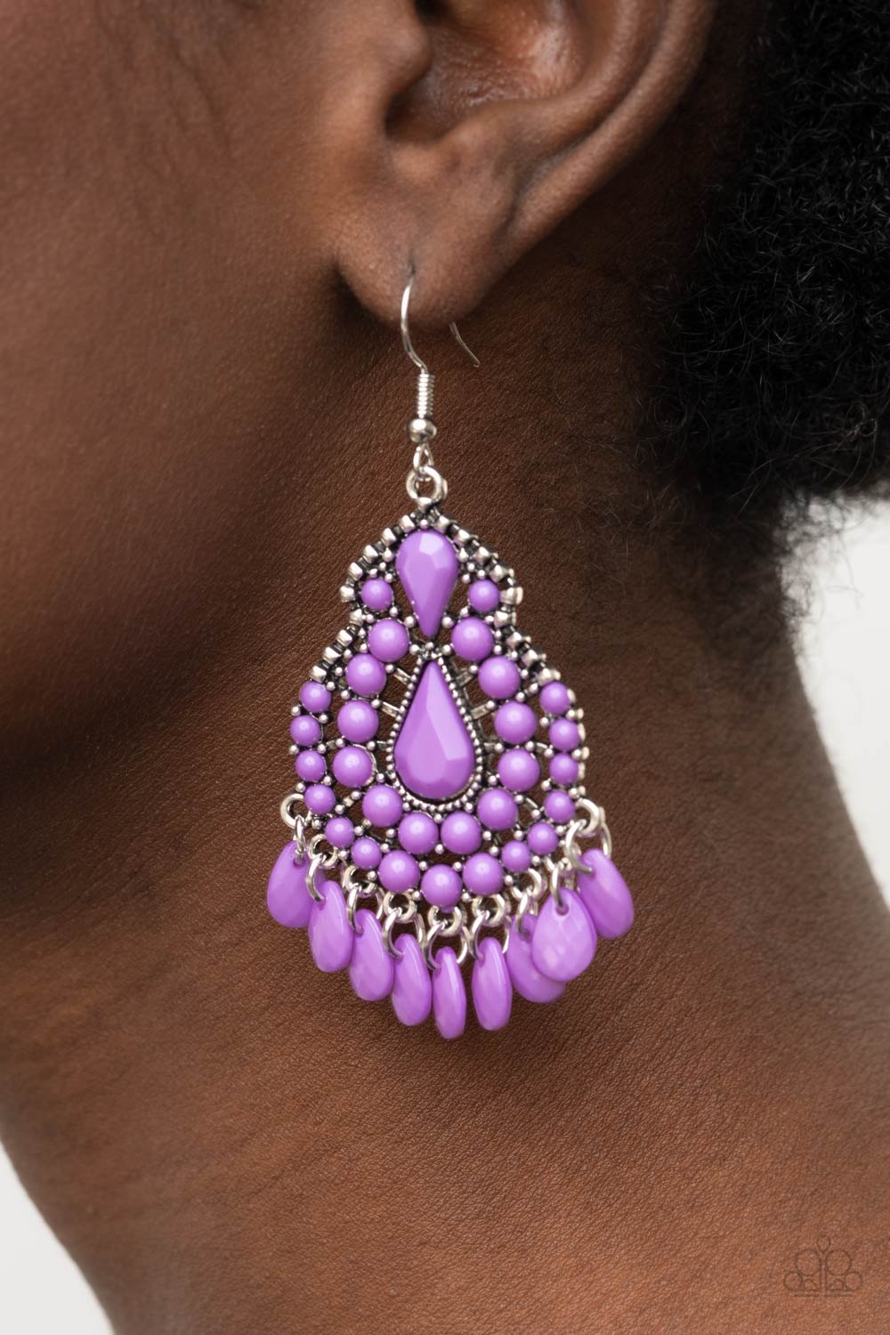 Paparazzi ♥ Persian Posh - Purple ♥  Earrings