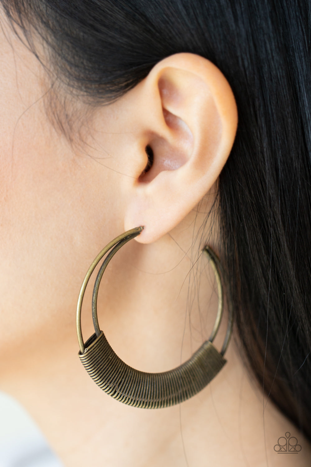 Paparazzi ♥ Artisan Attitude - Brass ♥  Earrings