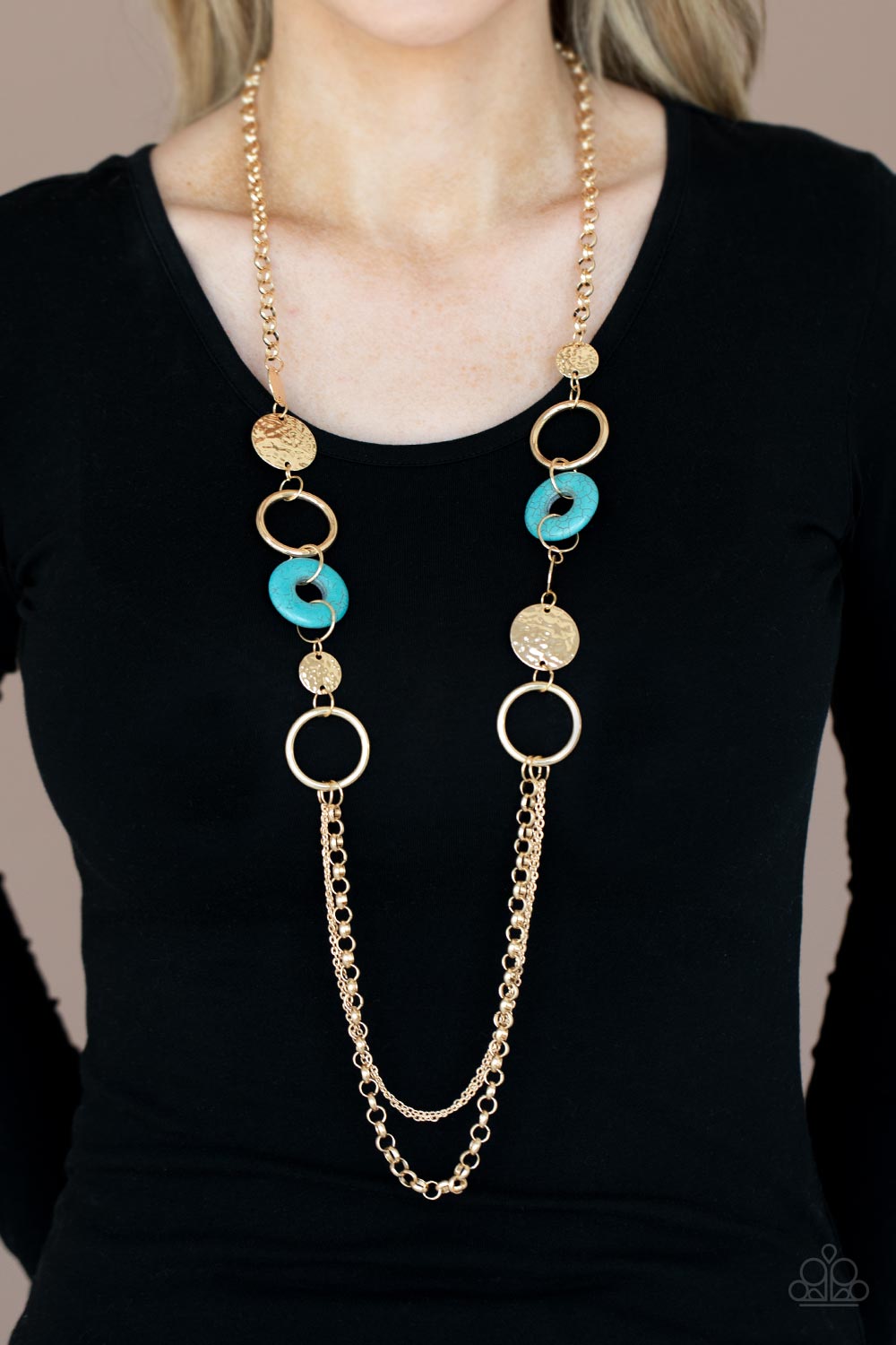 Paparazzi ♥ Grounded Glamour - Gold ♥  Necklace