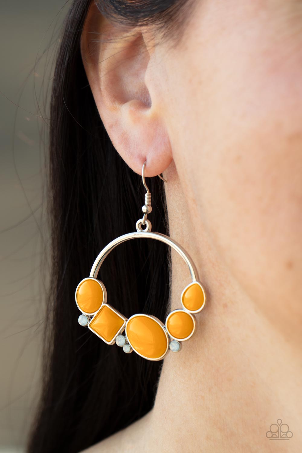 Paparazzi ♥ Beautifully Bubblicious - Orange ♥  Earrings