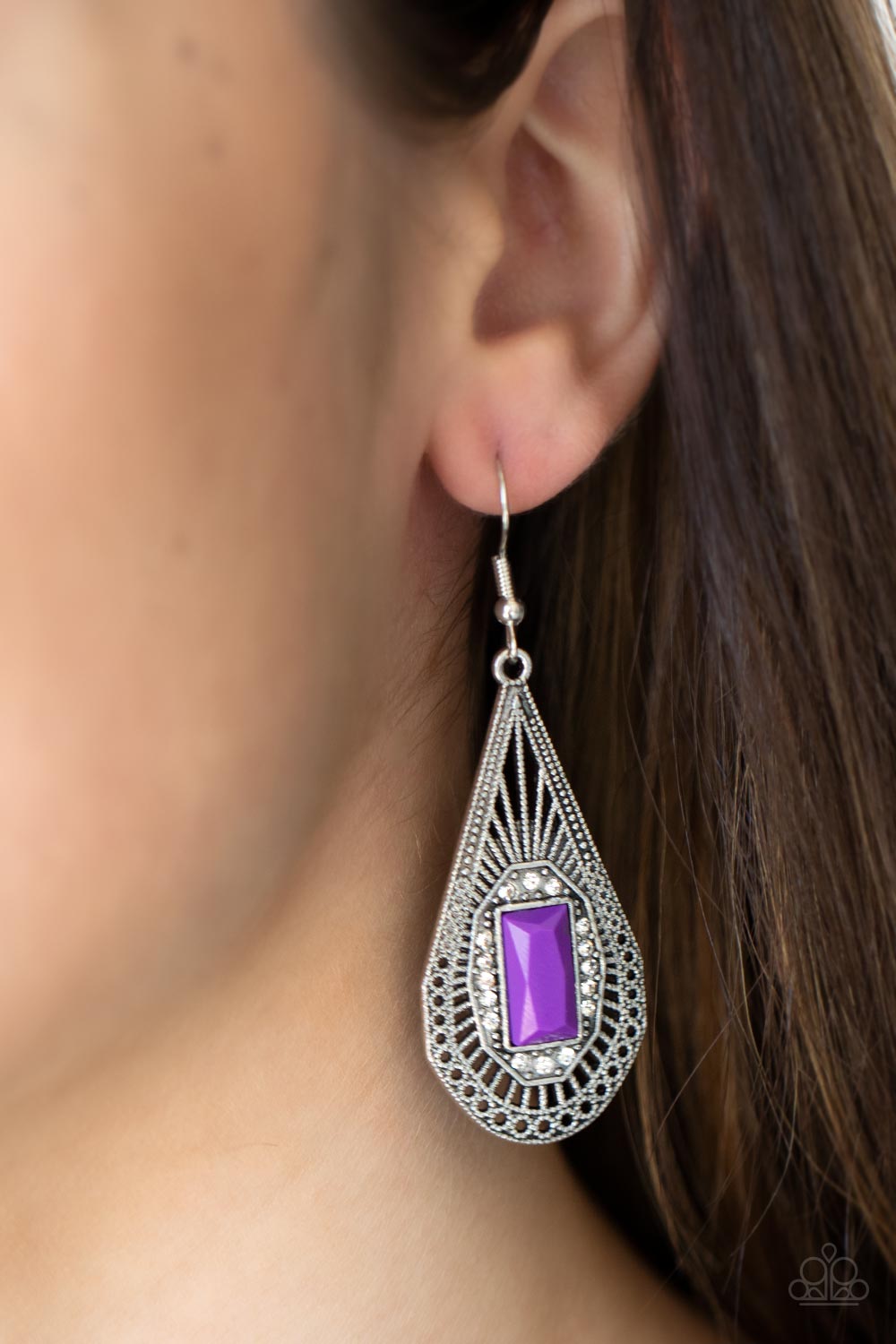 Paparazzi ♥ Deco Dreaming - Purple ♥  Earrings